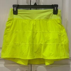Bright Yellow Athletic Skirt
